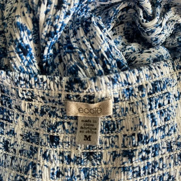 Ecote Blue and White Floral Maxi Dress - Picture 2 of 6